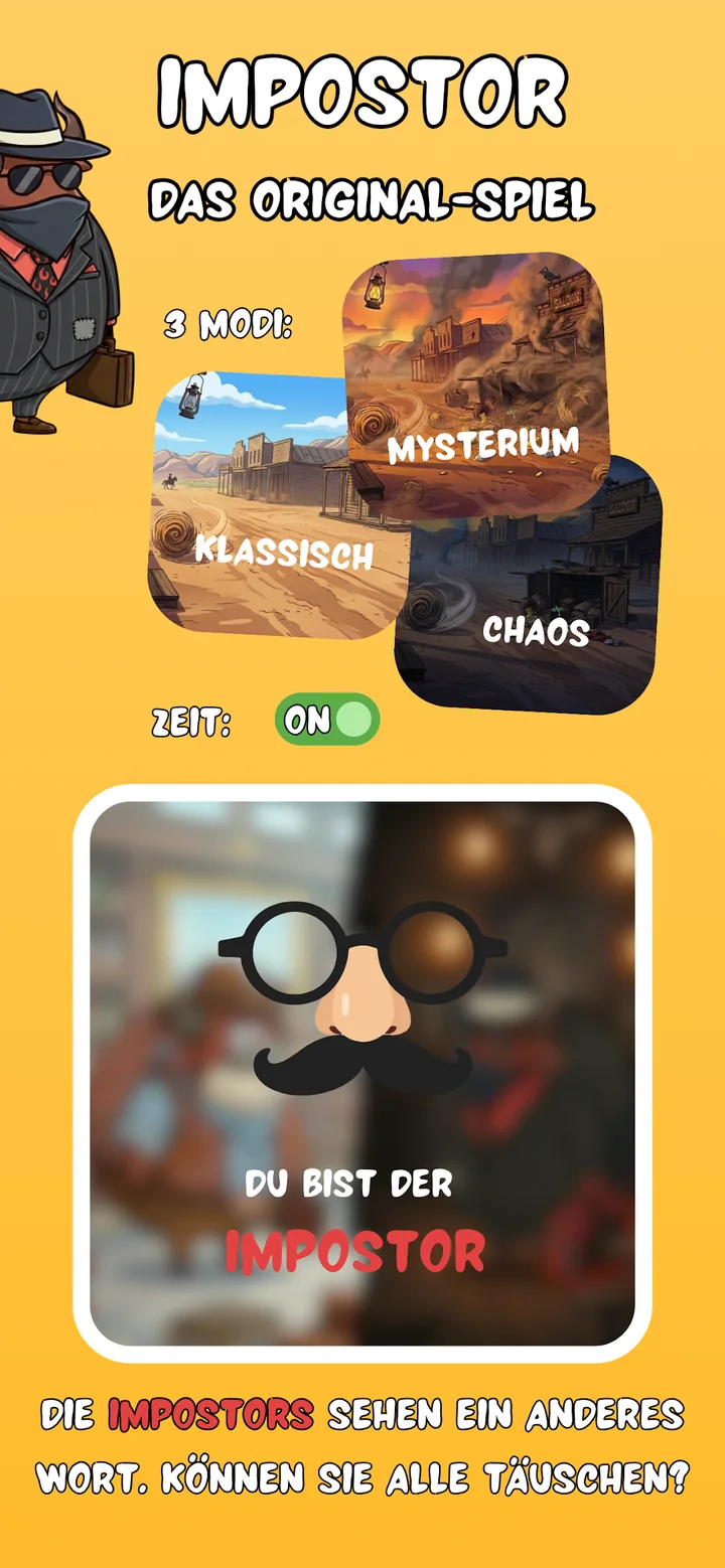 Impostor-Spielmodi: Classic, Mystery und Chaos