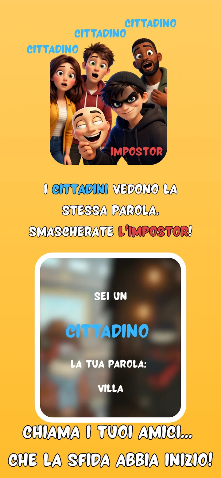 Rivelazione della parola per i civili in Impostor