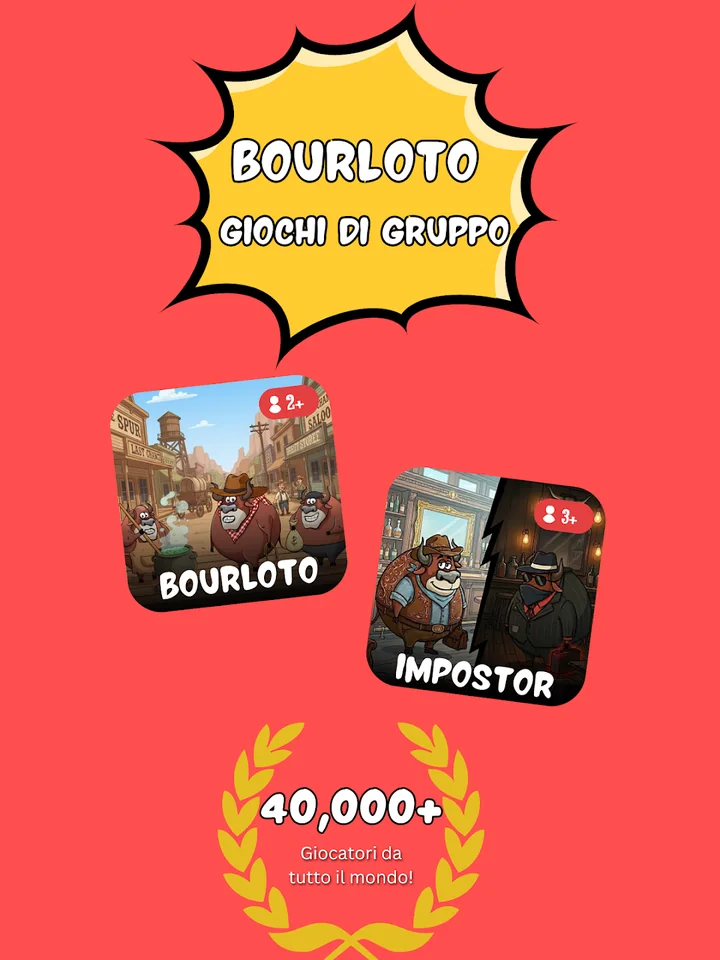 Panoramica dei giochi di festa Bourloto