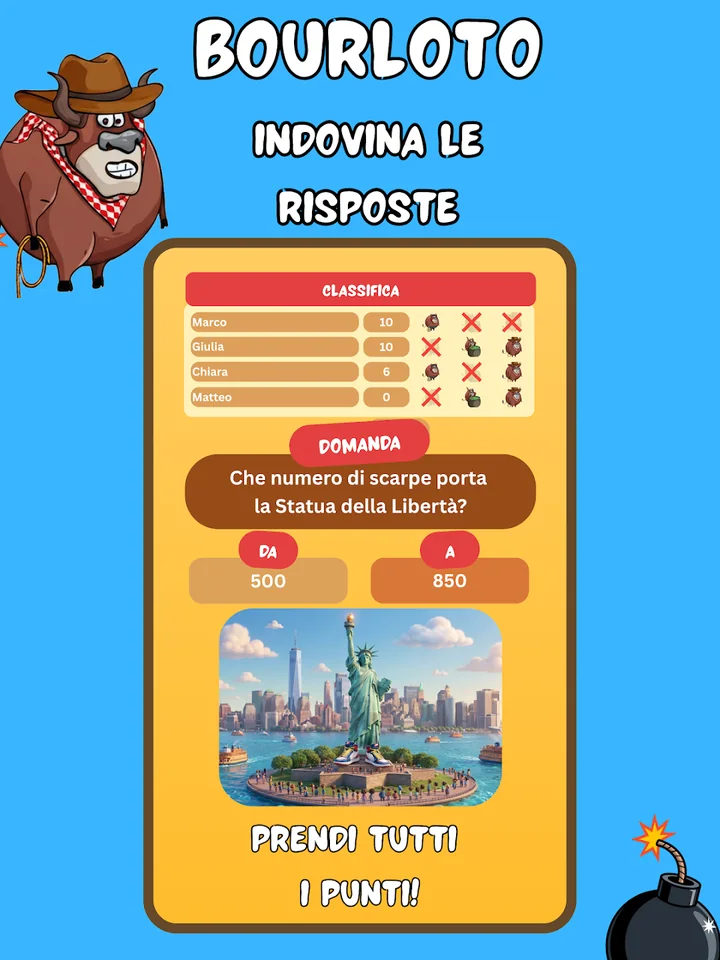 Schermata della risposta a intervallo di Bourloto
